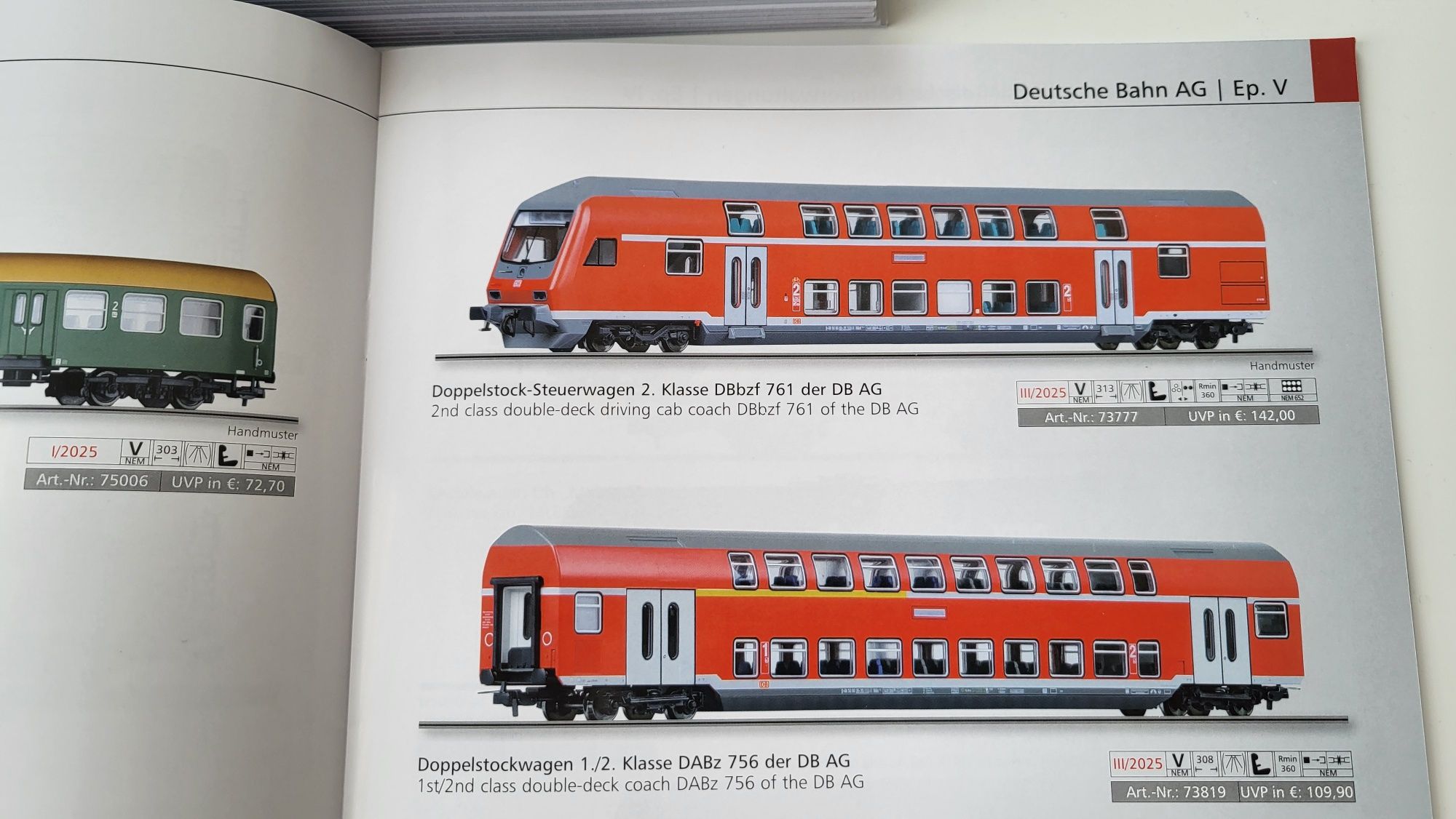Tillig katalog nowości modelarskich H0  2025 rok 28 str jęz. niemiecki