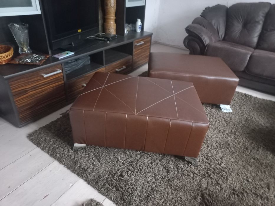 Пуф м'який  у тканині