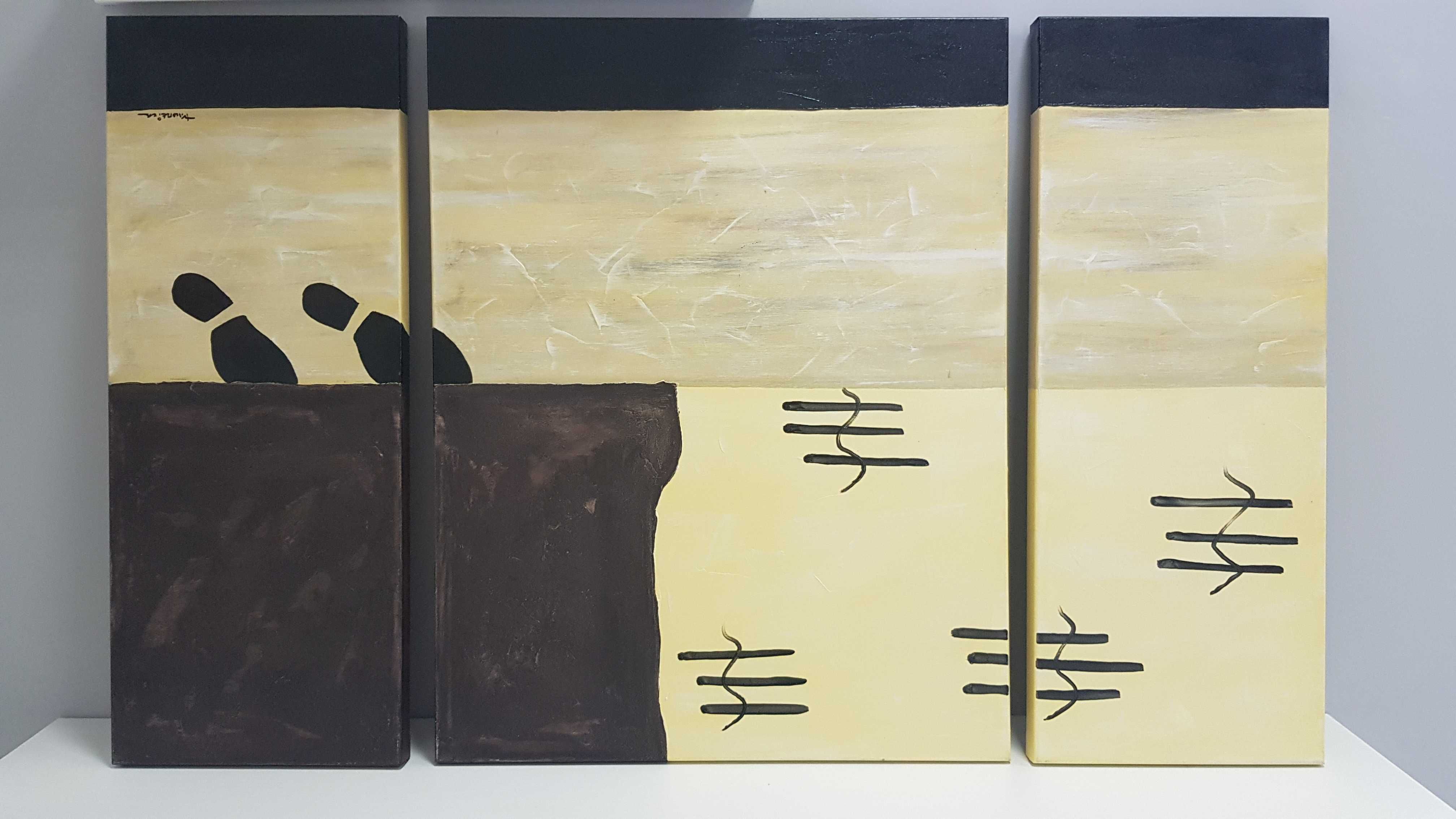 Telas pintadas à mão