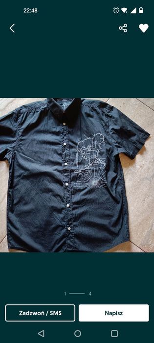 Koszula męska czarna S.Oliver