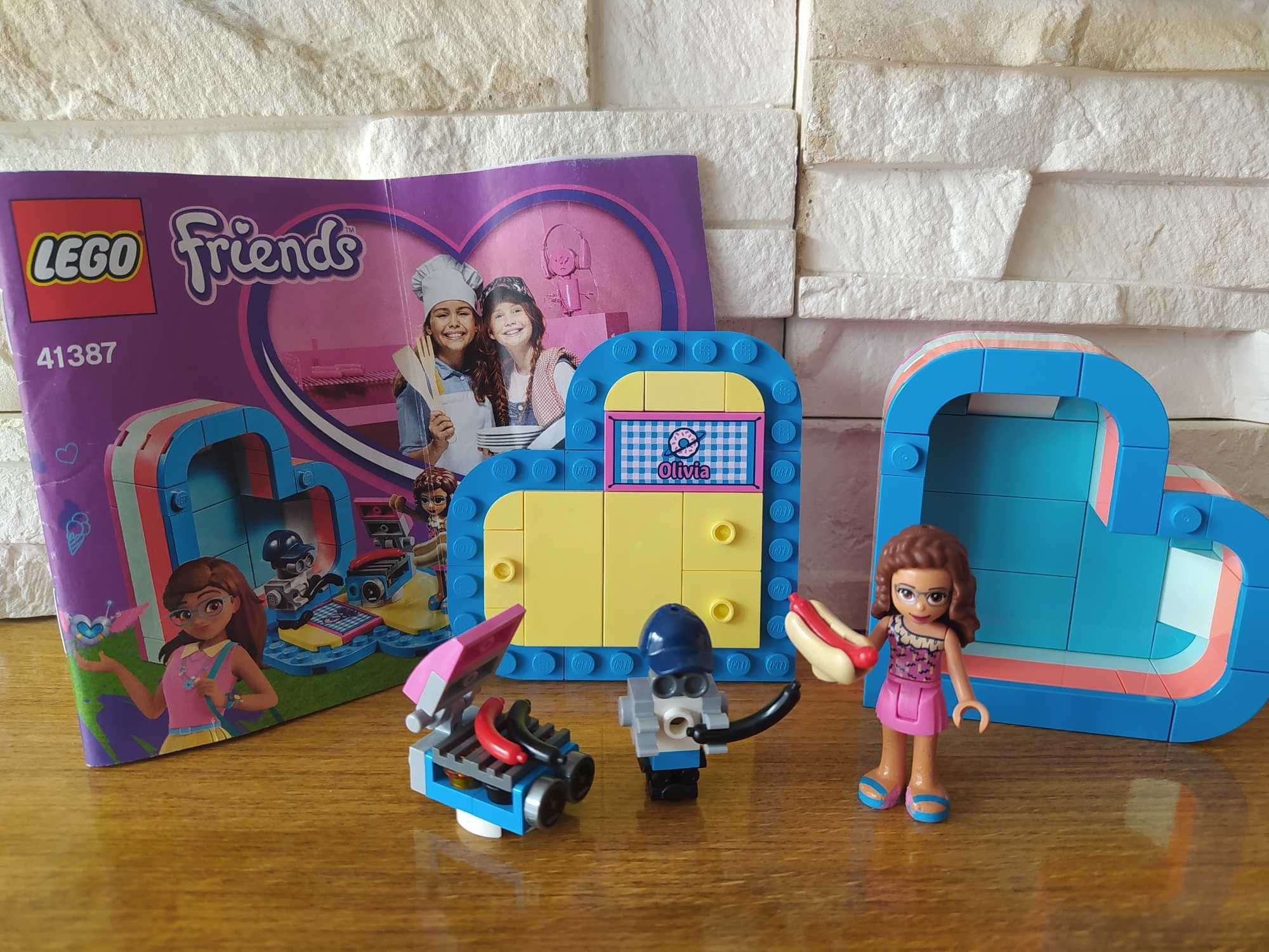 4x pudełko przyjaźni domek w kształcie serca Lego Friends