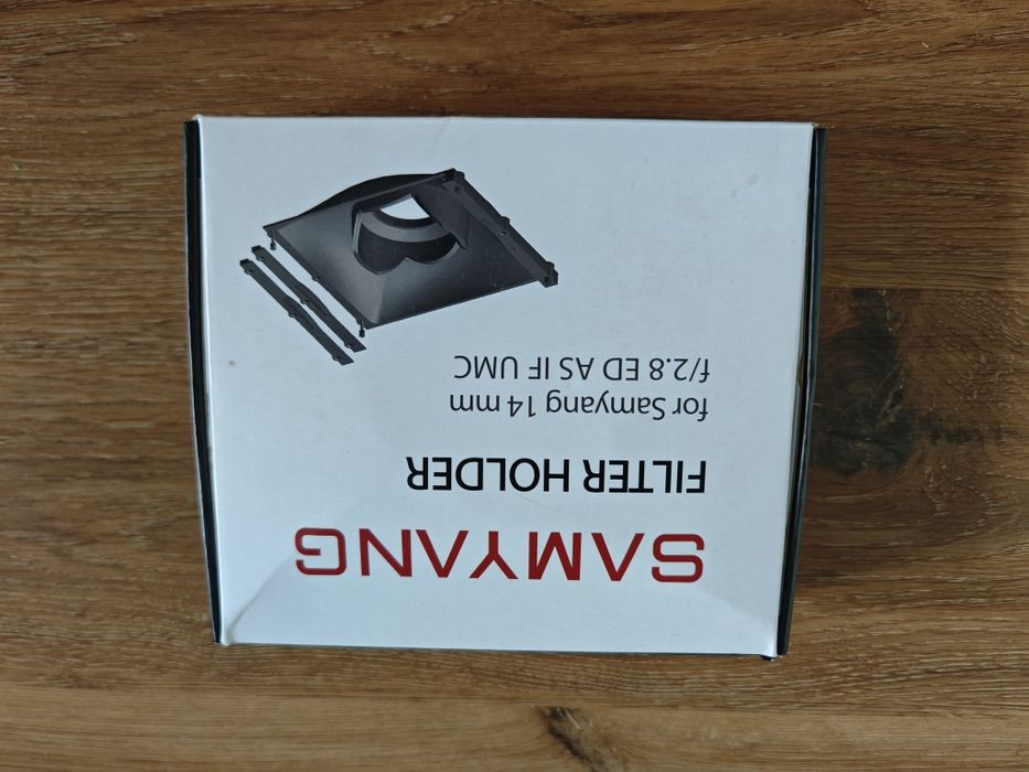 Porta filtros para lente Samyang 14mm f2.8 + filtro
