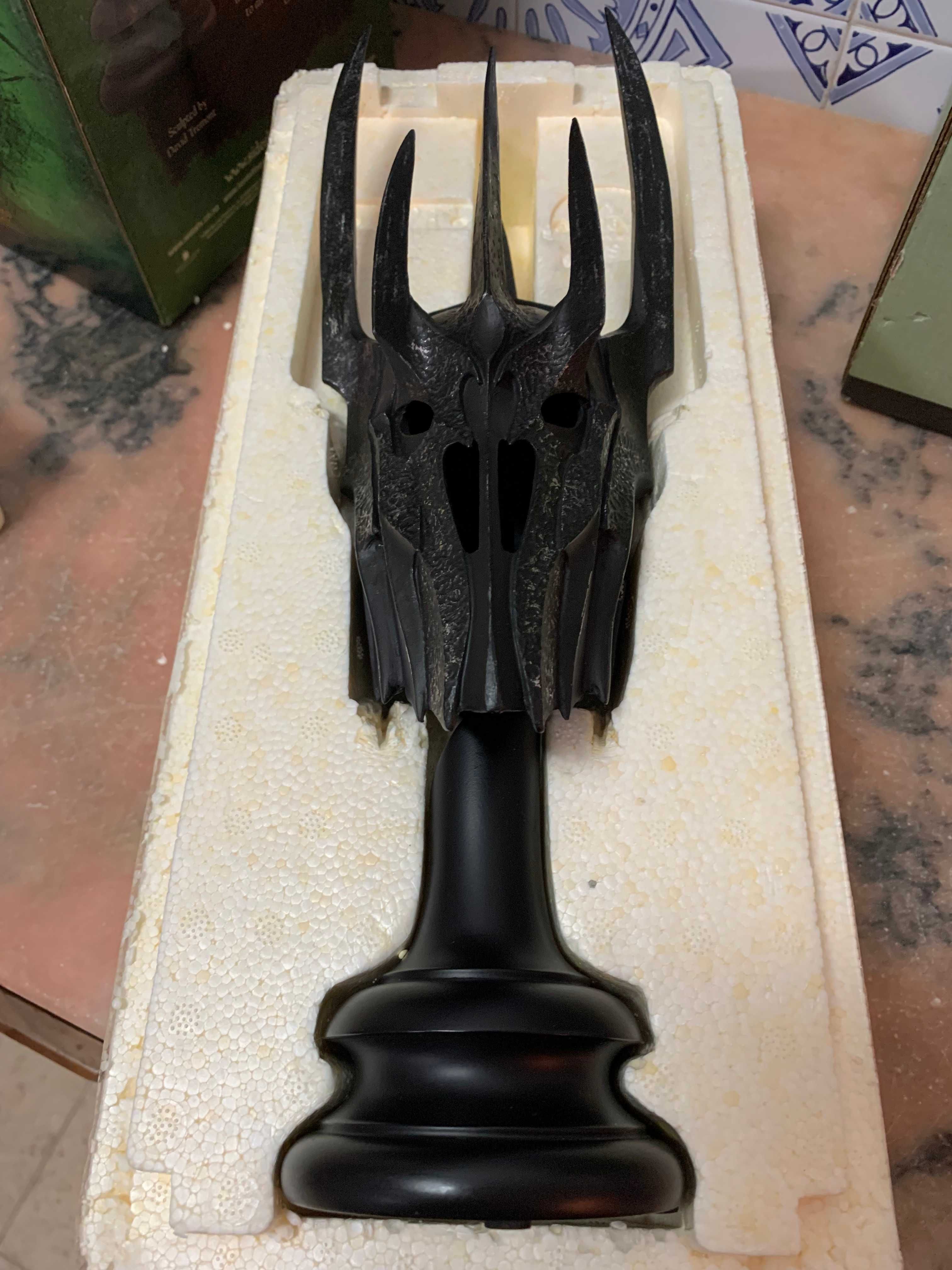 Senhor dos Anéis Lord of the Rings Helm of Sauron Sideshow Weta