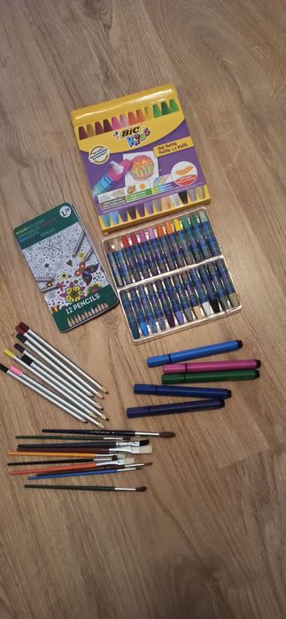 Pastele olejne pędzle kredki