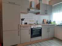 Kuchnia z lodówką w zabudowie AGD 256cm