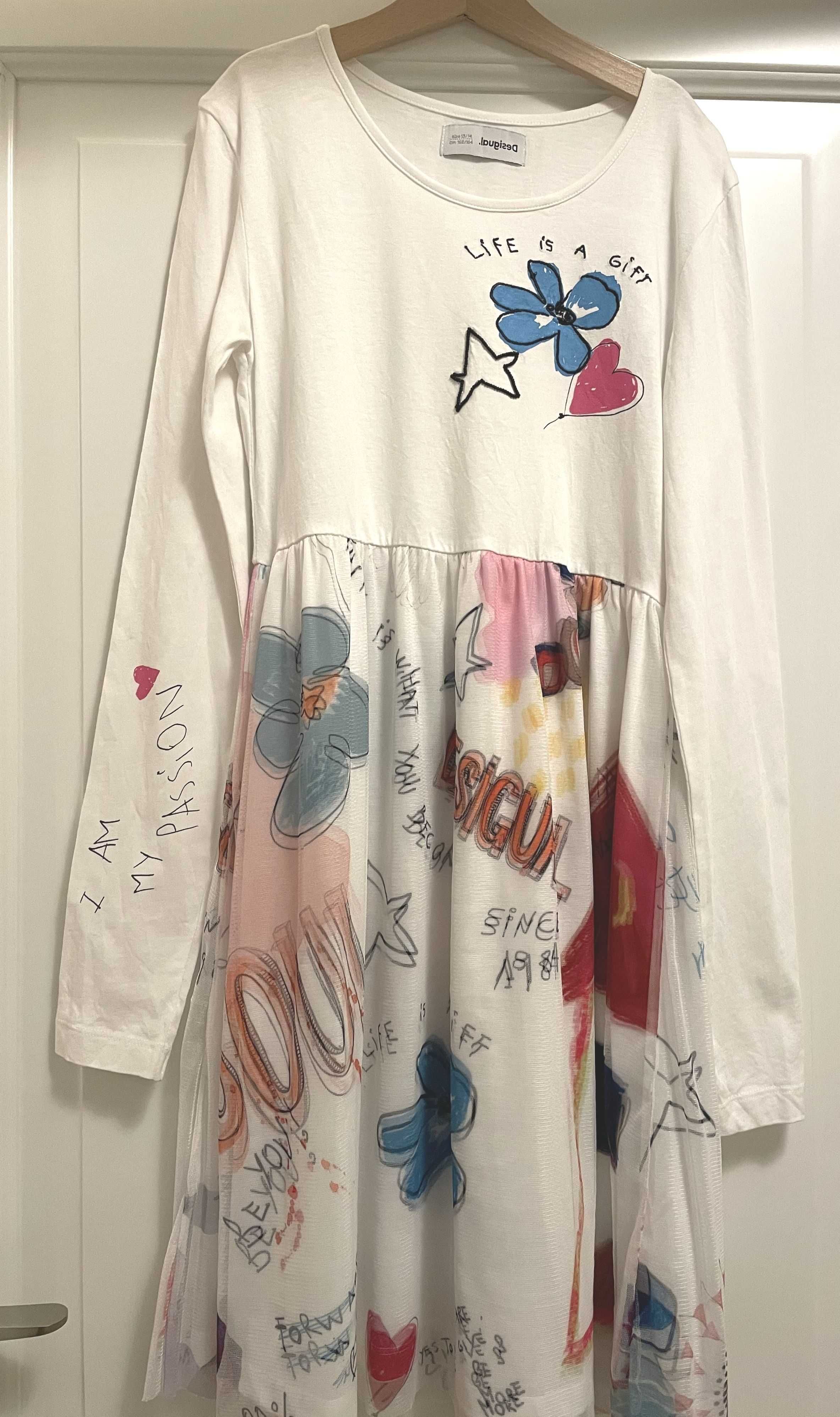 Łączona sukienka dla dziewczynki Desigual 158 - 164 cm