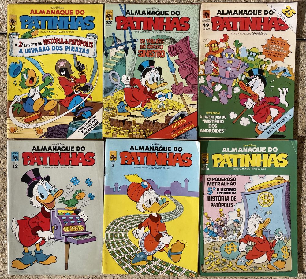 Revistas Disney banda desenhada Tio Patinhas