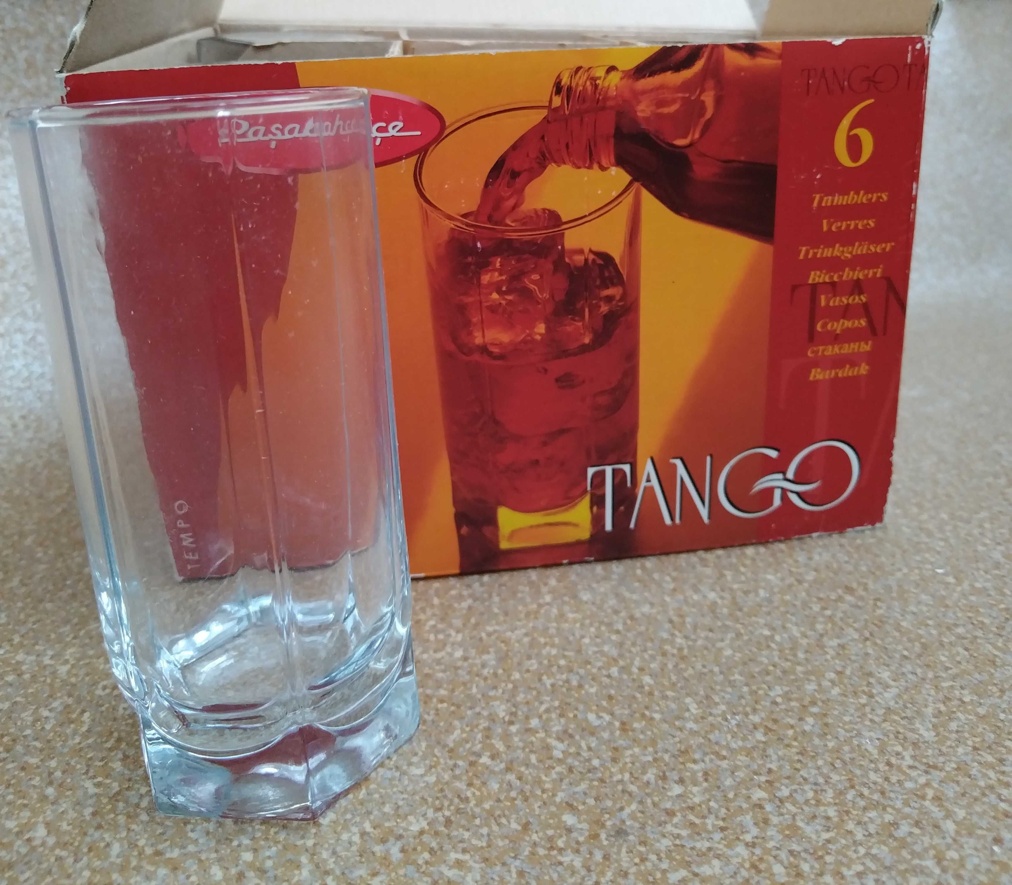 Набор высоких стаканов 6 шт 275мл Pasabahce Танго в родной упаковке