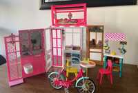 Barbie sklep, dom oraz rower