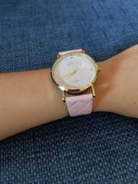 Relógio cor-de-rosa