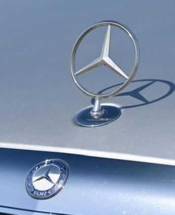 Estrela e emblemas mercedes classe e 190