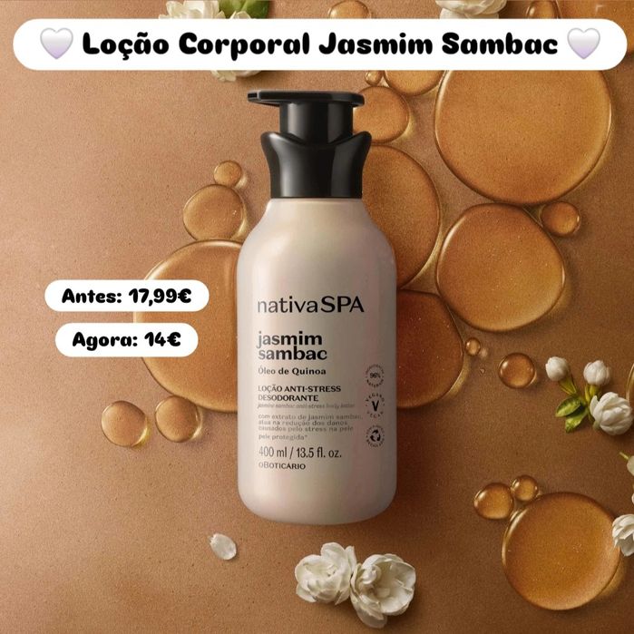 Loção Corporal Jasmim Sambac