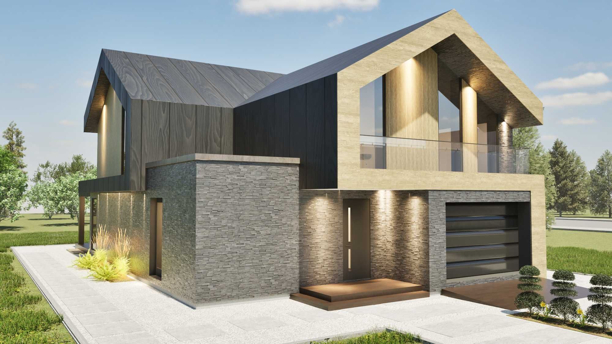 PROJEKT DOMU INDYWIDUALNY - Biuro Projektowe Architekt, projekty domów
