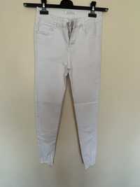 Białe spodnie jeansy S 36 Ds.Fashion skinny rurki