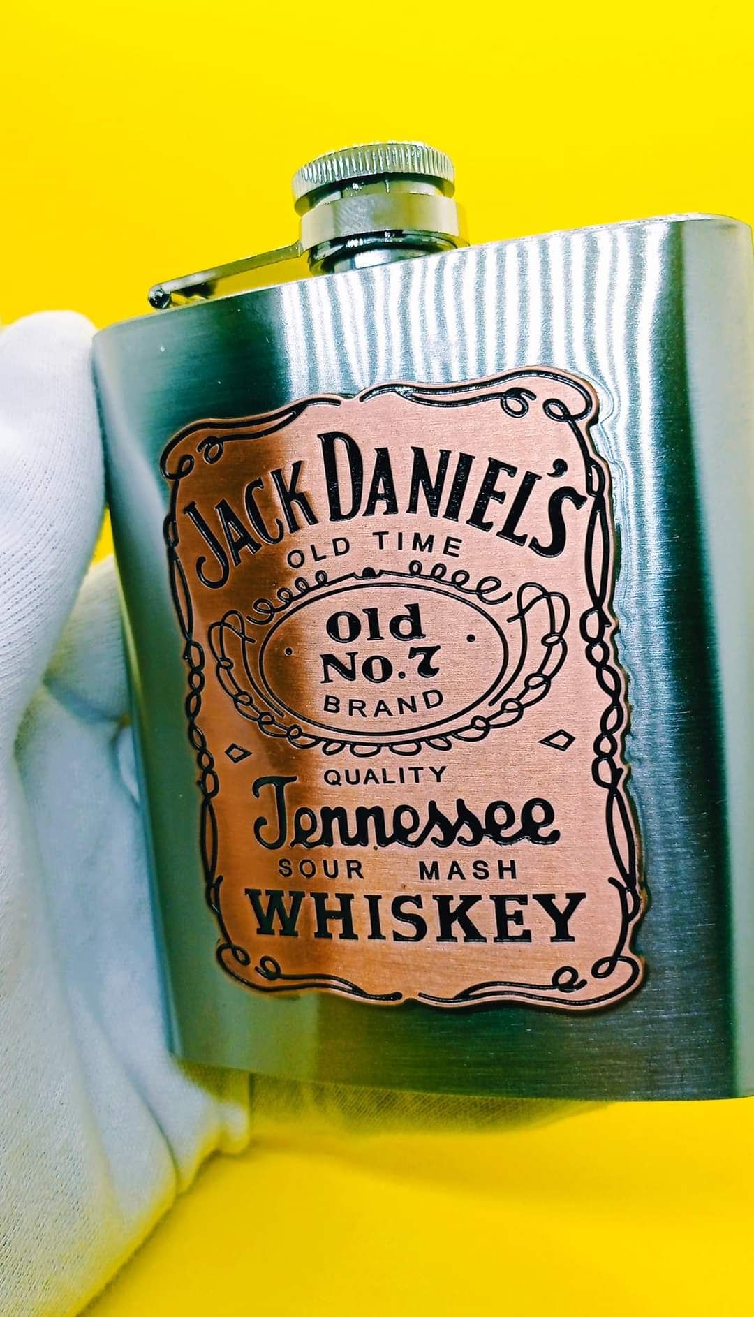Фляга JACK DANIEL'S . 200 мл. Гарне Гравірування. Новий стан. З МІДЬЮ!