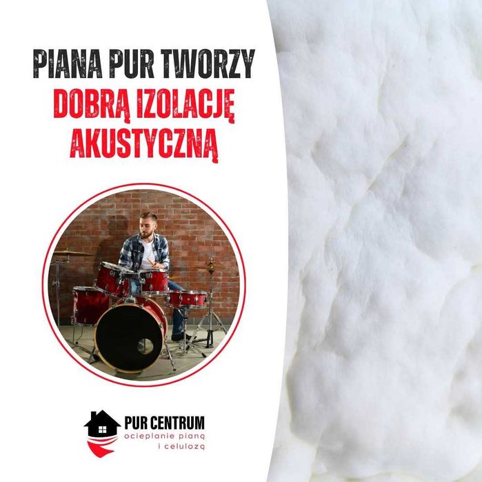 Ocieplenie ocieplanie izolacja pianą piana pianka PUR poddasza dachu