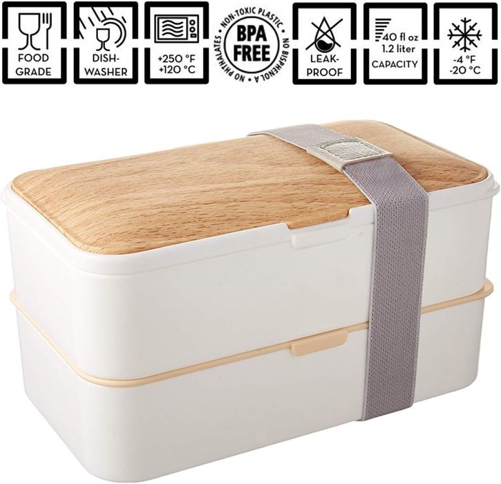 Lunch-box śniadanie, obiad - dwupoziomowy