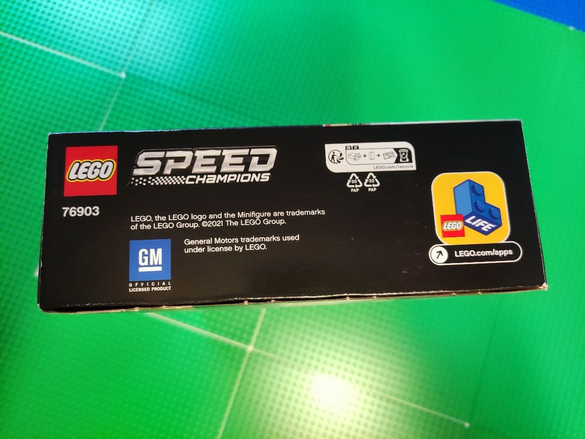 LEGO 76903 Speed Champions - Samochód wyścigowy Chevrolet Corvette C8