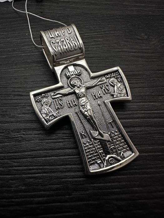 Срібний хрест 925 проби для великого ланцюжуа