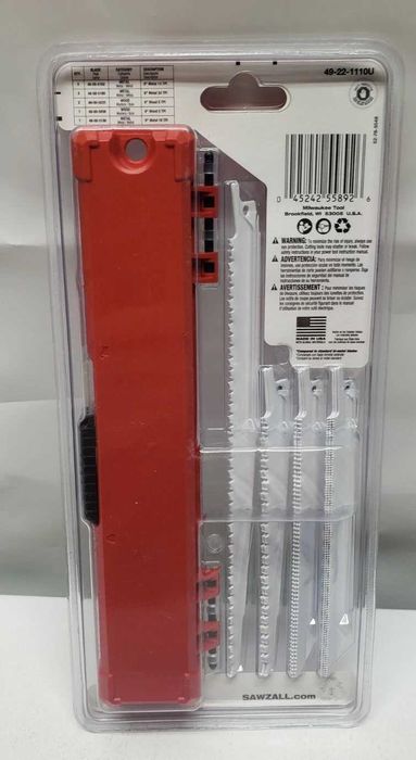 Набор полотен Milwaukee 49-22-1110U из 20 шт. для сабельной пилы