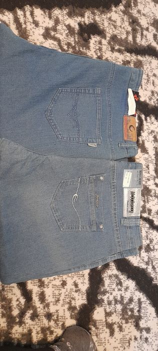 Spodnie jasny jeans, wysoki stan, duży rozmiar