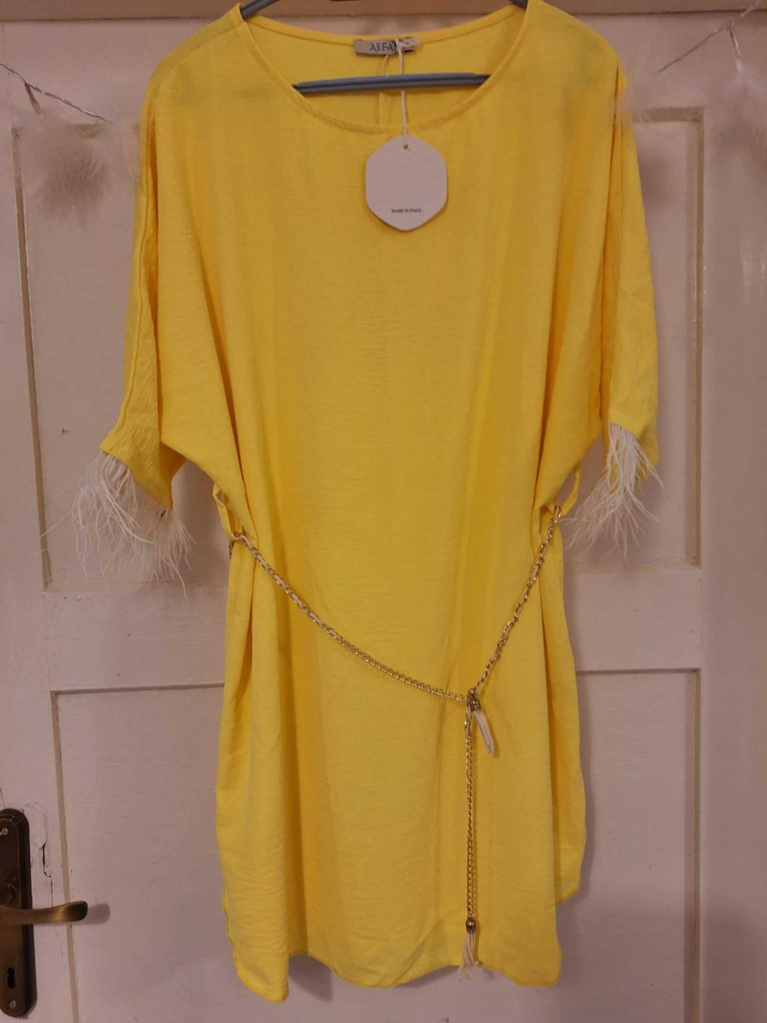 Cudna tunika. Z paseczkiem. Oversize. 40/46