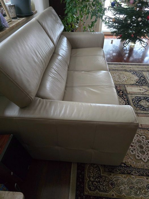 Kanapa skórzana 3-osobowa funkcyjna