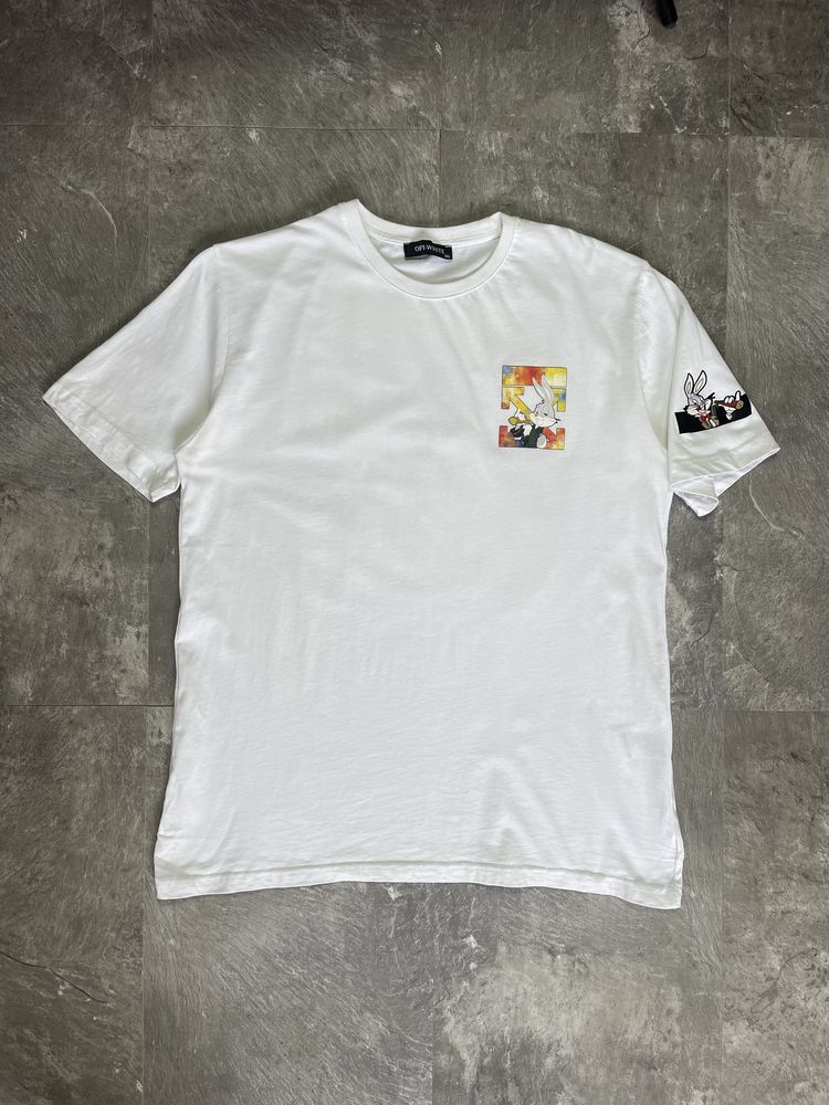 Футболка Off-White Big Logo великий логотип розмір L