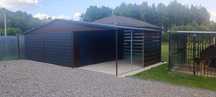 Garaz blaszak 6x6 plus 3m wiata