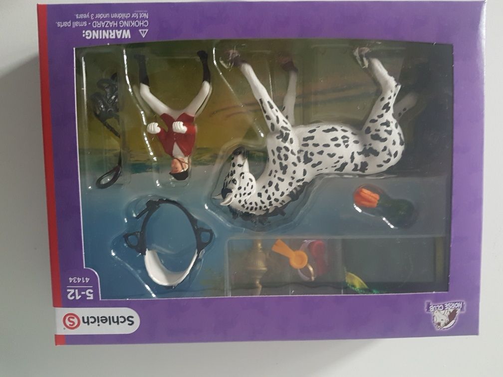 Zestaw Schleich 41434 Unikat koń jeździec czerwony