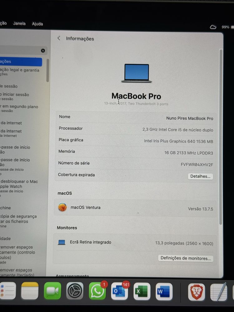 Macbook Pro 13.3 2017