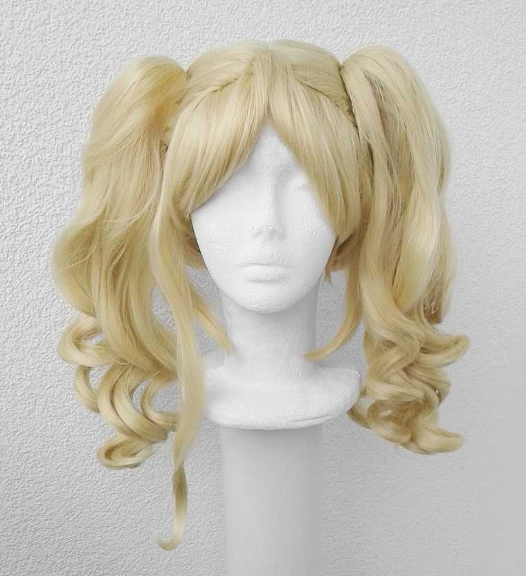 Lizzy Kuroshitsuji peruka blond żółta z kitkami lokowana cosplay wig