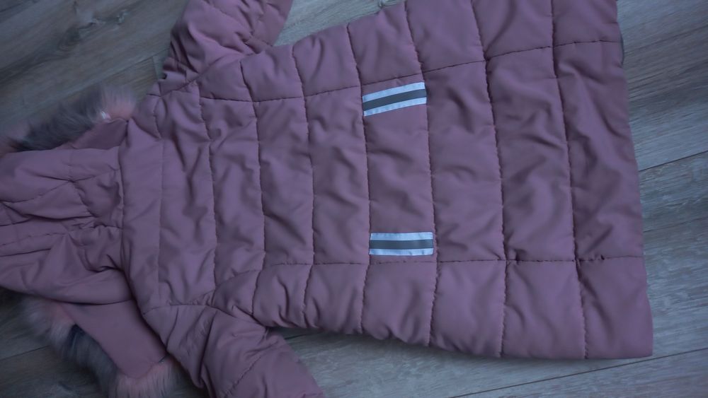 Пуховик пальто куртка зимова довгадля дівчинки