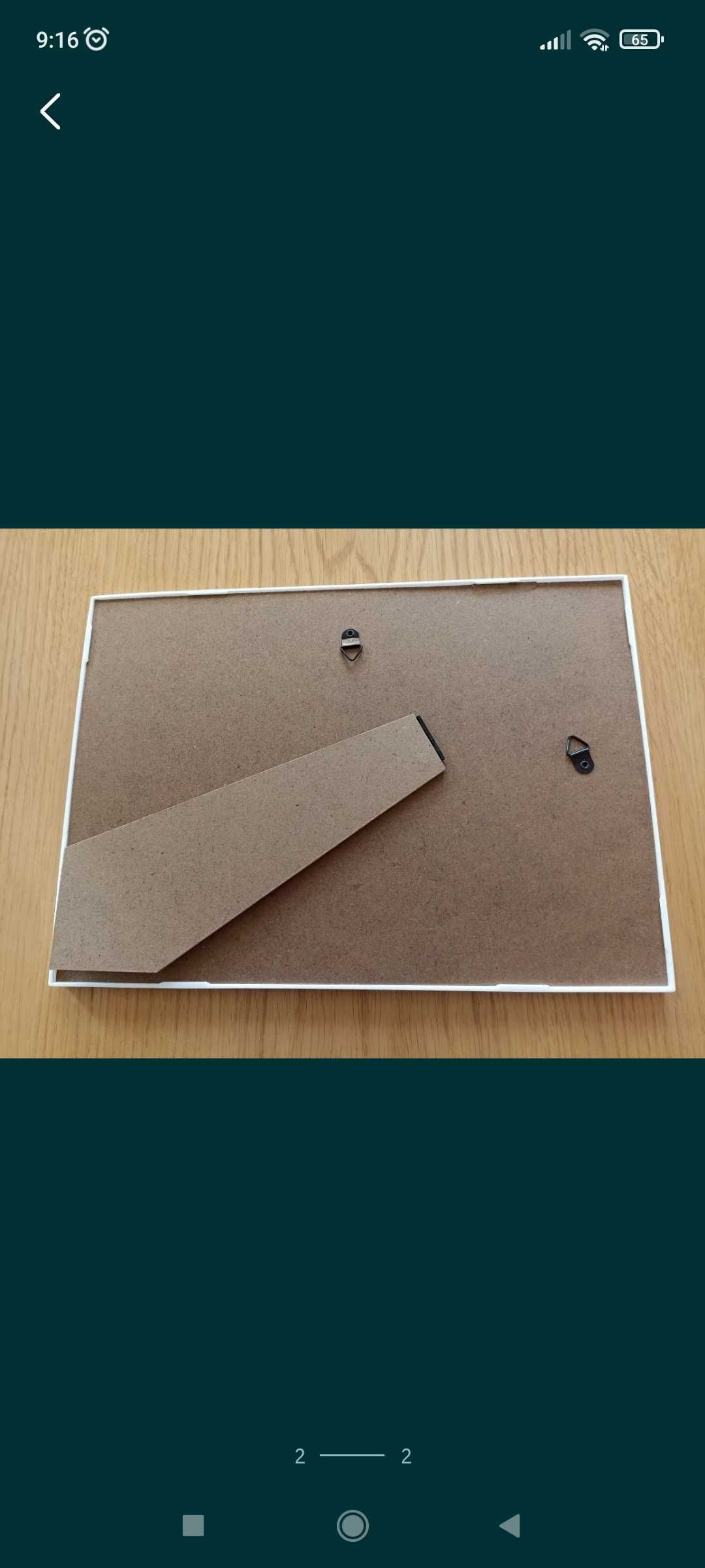 Obrazek wodospadu w białej ramce 30 x 21