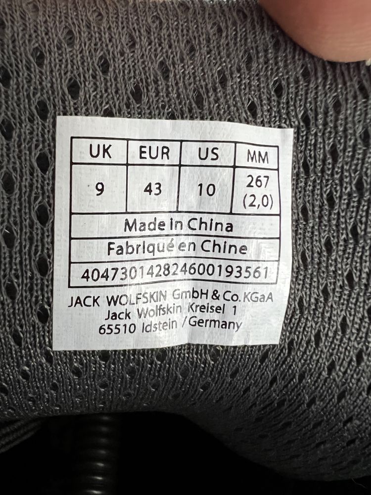 Оригінальні черевики Jack Wolfskin 44р.28-28.5см.