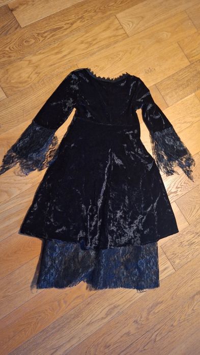 Kostium na wampirka 6-7 lat, sukienka królowej wampirów