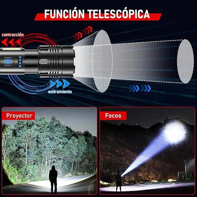 Lanterna LED alta potência, 50.000 lúmens - ShadowHawk (Nova Geração)