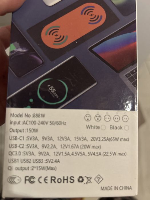 Зарядна станція для зарядки пристроїв вт ч ноутбук