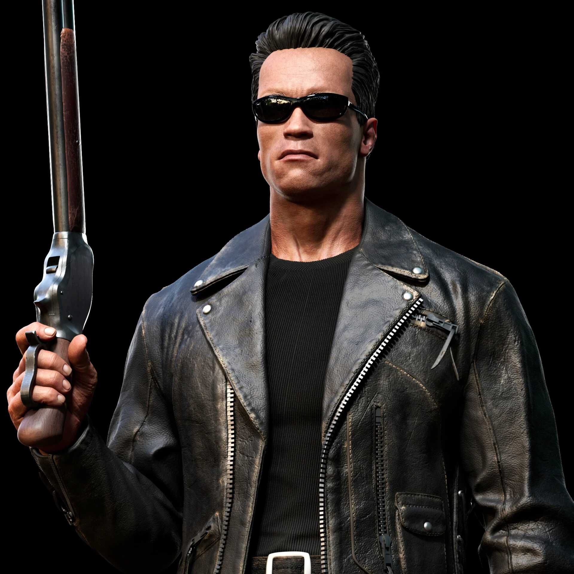 Figurka Terminator, Arnold Schwarzenegger, Żywica, Ręcznie Malowana
