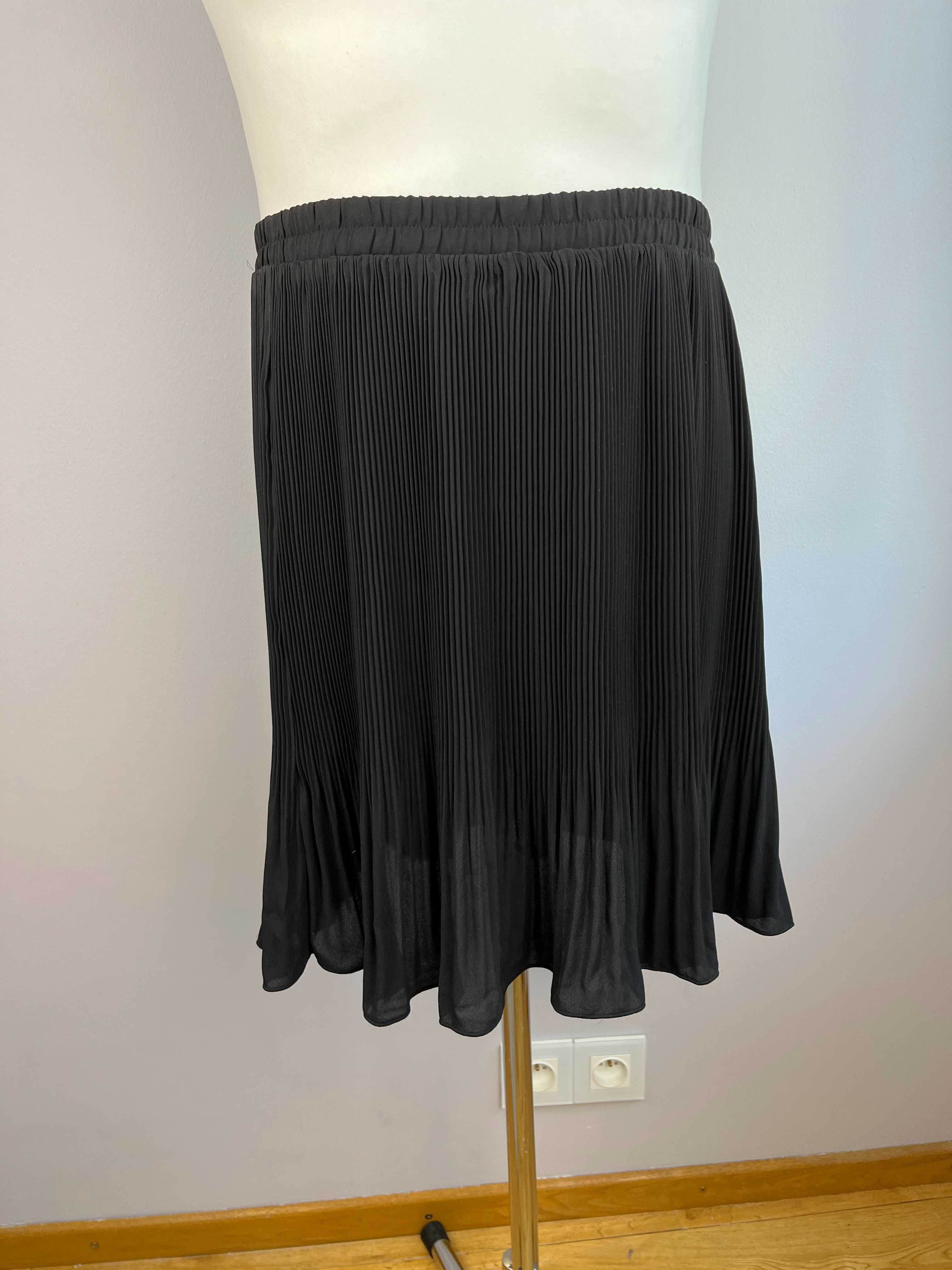 NOWA czarna krótka spodniczka plisowana ONLY XL