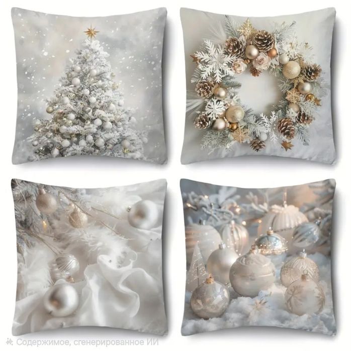 Різдвяни чехли на подушки