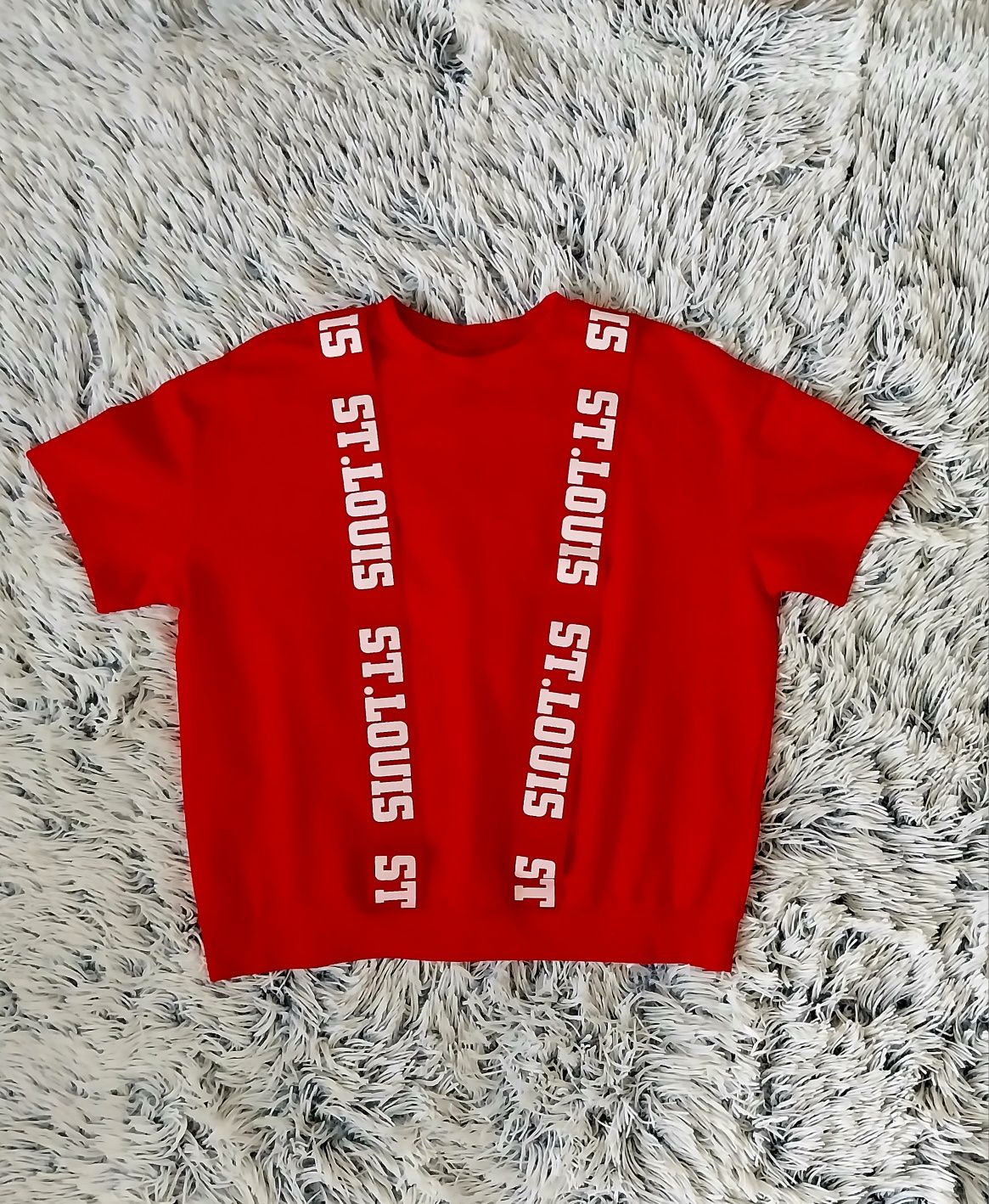 T-shirt bluzka czerwona S /oversize