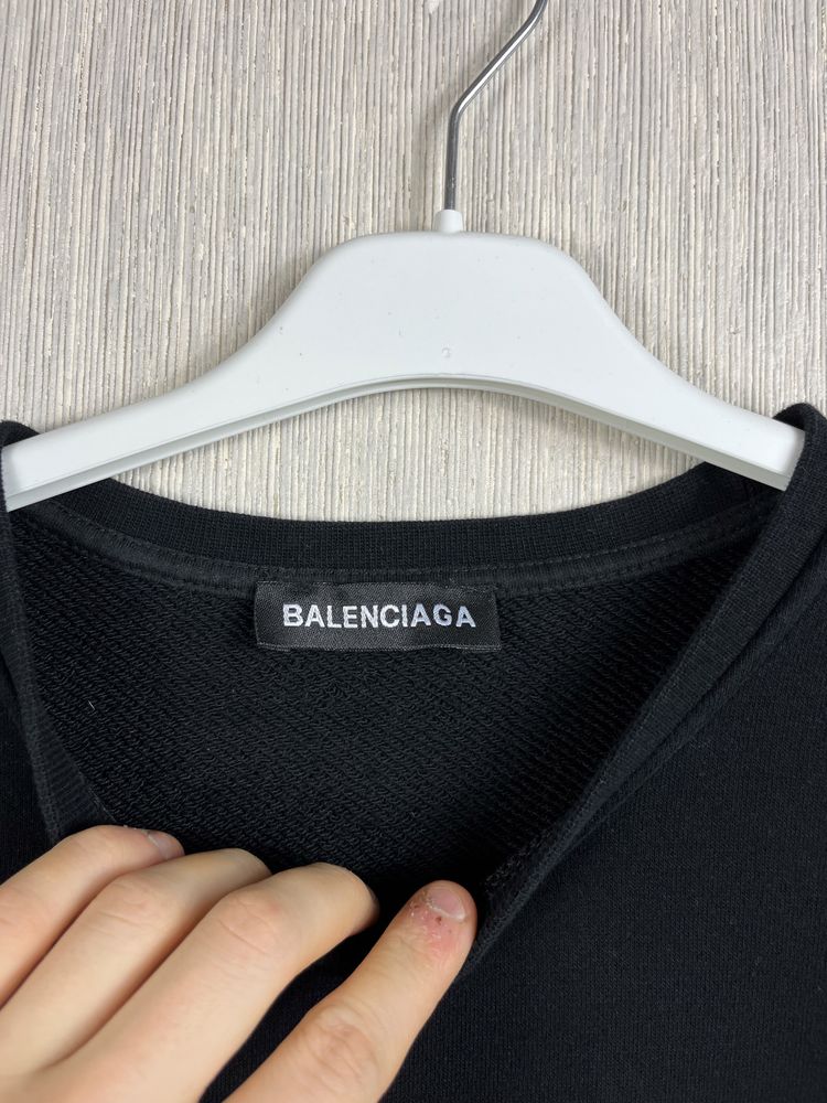 Bluza Balenciaga Paris damska crewneck logo nadruk