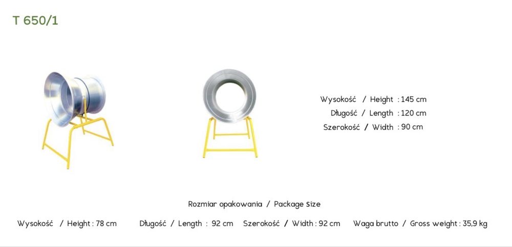 Tuba do pakowania choinek 650 mm urządzenie 65 cm nowa wysyłka