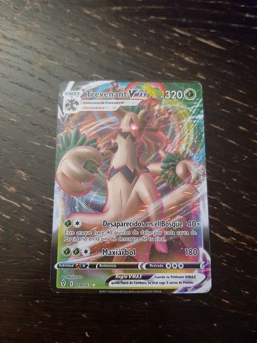 carta de pokemon Trevenant Vmax
