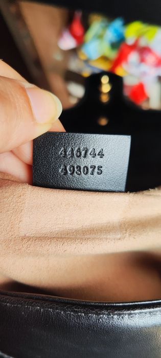 Gucci oryginalna czarna torebka Marmont Small skóra naturalna