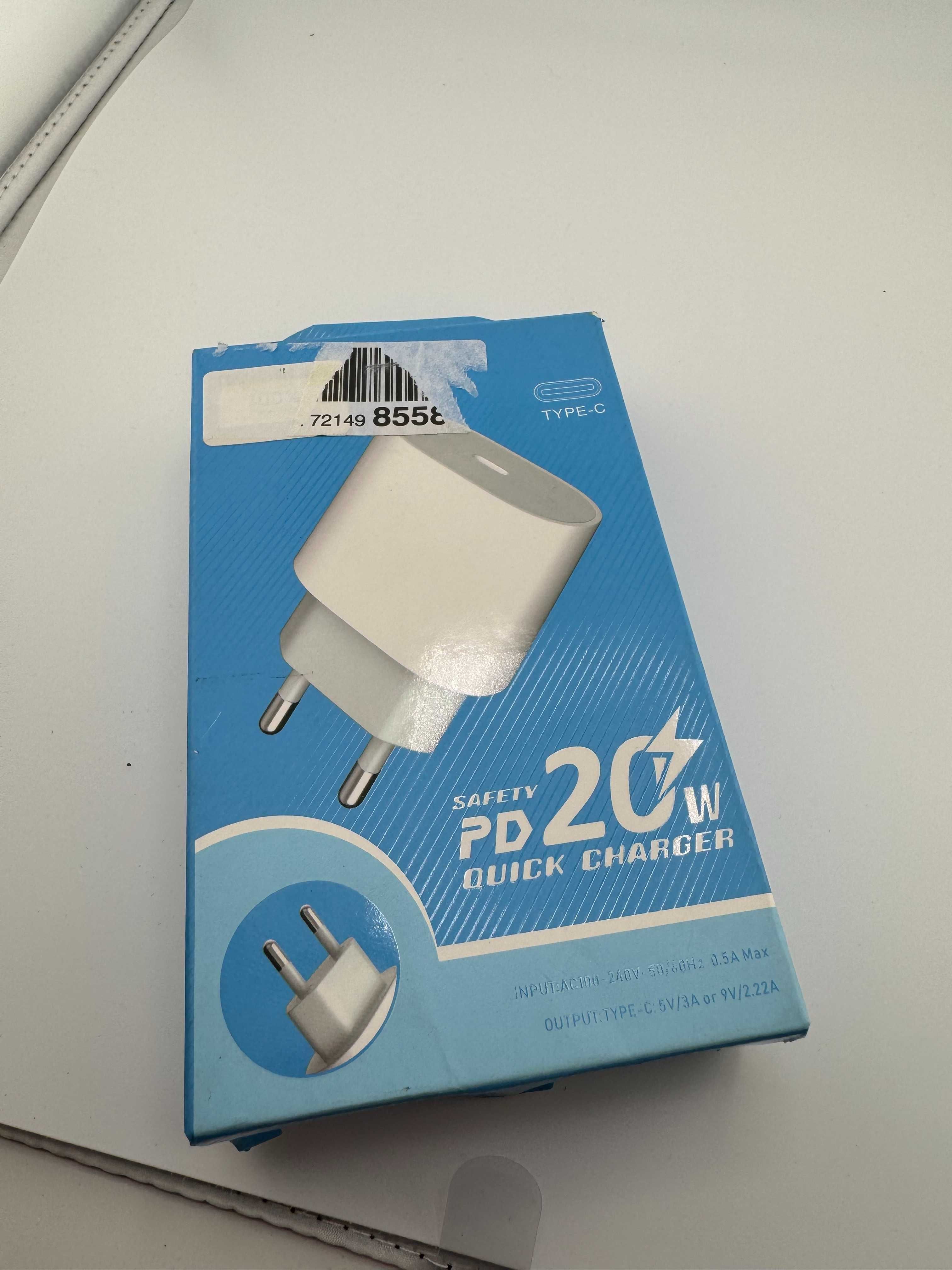 Kabel z kostką 20w c-lightning ładowarka iphone