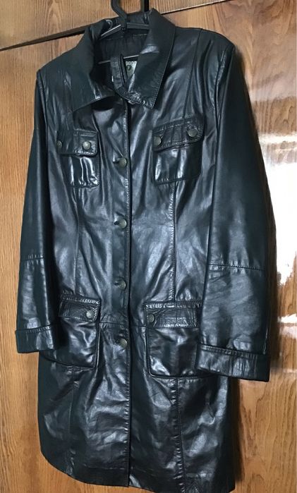Кожаная женская куртка кардиган плащ / Шкіряна жіноча куртка плащ