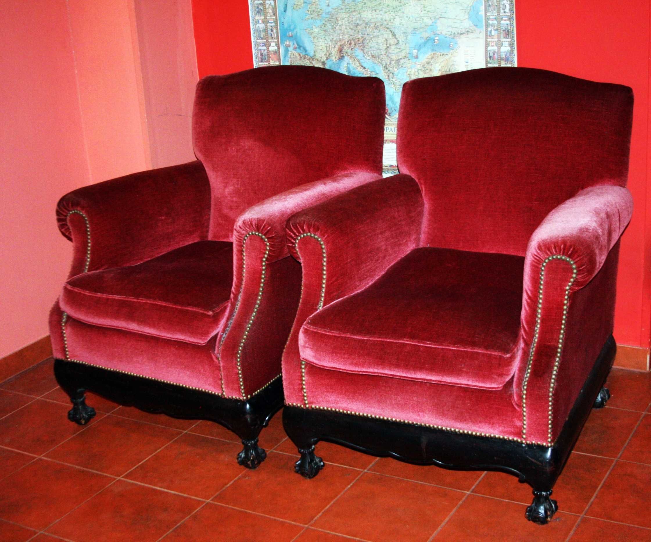 komplet wypoczynkowy antyki sofa i dwa fotele