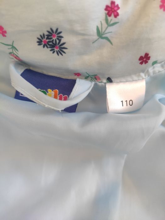 Kurtka jesienna przejściowa Lupilu 110 kwiaty dziewczynka